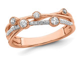 1/4 Carat (ctw SI1-SI2, G-H-I) Lab-Grown Diamond Ring in 14K Rose Pink Gold
